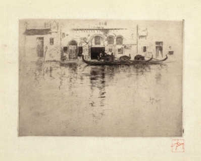 Venetian Canal, 1880-1886. Creator: Robert Frederick Blum.