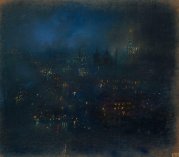 Baltimore Nocturne, c1900-1946. Creator: Glen Cooper Henshaw.