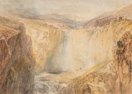 Fall of the Tees, Yorkshire, 1825-1826. Creator: JMW Turner.