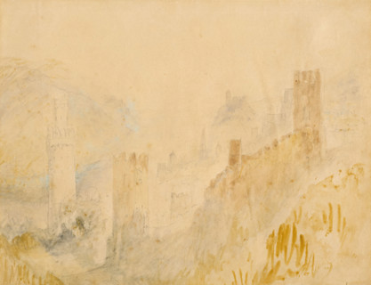 Oberwesel on the Rhine, 1839. Creator: JMW Turner.