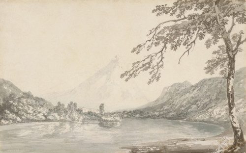On the Aar between Unterseen and Lake of Brienz, 1794-1797. Creators: JMW Turner, Thomas Girtin.