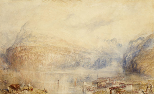Lake of Lucerne from Brunnen, 1845. Creator: JMW Turner.