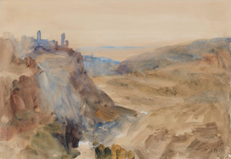Tivoli, after Turner, c1820, (c1860s). Creator: Hercules Brabazon Brabazon.