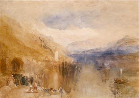 Oberhofen, Lake Thun, about 1848. Creator: JMW Turner.