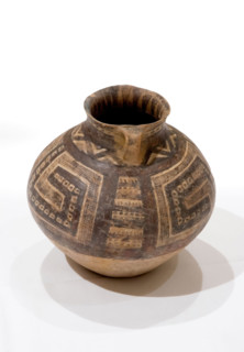 Jar with hatched and rectangular meander design, about 2200-2000 B.C.E.. Creator: Unknown.
