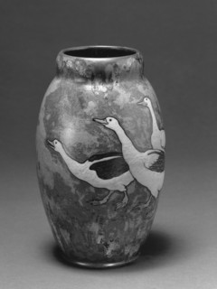 Vase, about 1898-1900. Creators: Charles Virion, Albert Boue, Alphonse Petit, Montigny-sur-Loing Manufactory.