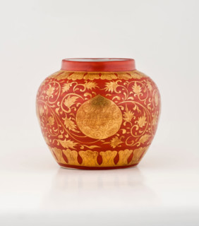 Jar with gold floral design, 1522-1566. Creator: Unknown.