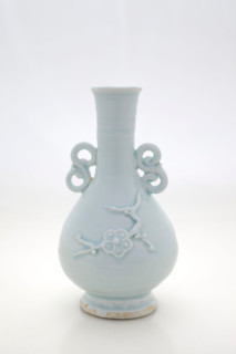 Vase with appliqué plum branch design, 1280-1320. Creator: Unknown.