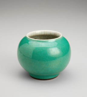 Apple-green water pot, 1700s. Creator: Unknown.