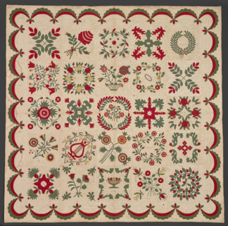 Eli Lilly Family Album Quilt, 1847. Creator: Unknown.