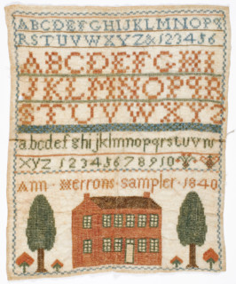 Sampler, 1840. Creator: Unknown.