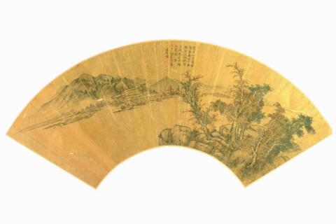 Red maples and white cranes, c1620-1658. Creator: Xiang Shengmo.