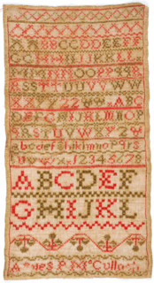 Sampler, about 1830. Creator: Unknown.