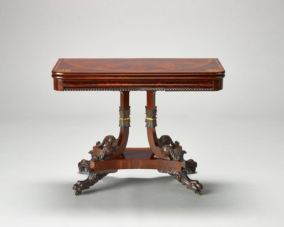 Card table, about 1828. Creator: Unknown.