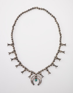 Squash blossom necklace, 1890-1915. Creator: Unknown.