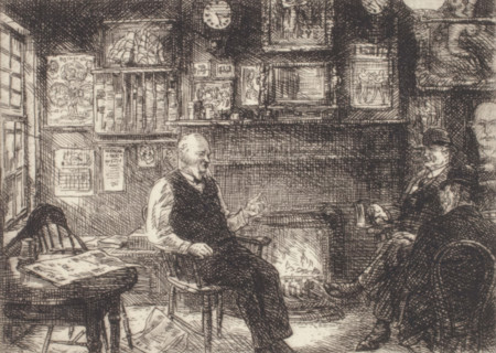 McSorley's Back Room, 1916. Creator: John Sloan.