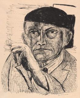 Self-Portrait (Selbstbildnis), 1946. Creator: Max Beckmann.