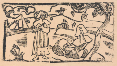 Deux Bretonnes (Two Breton Women), about 1891. Creator: Emile Bernard.