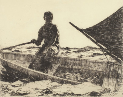 Dory Fisherman, 1927. Creator: Frank Weston Benson.