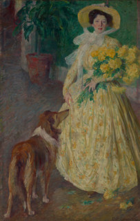 Helene and Bos, about 1900. Creator: Carl Newman.