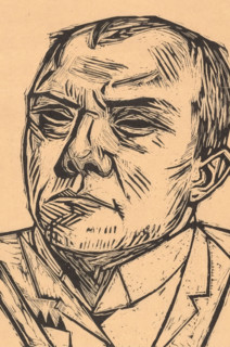 Self-Portrait (Selbstbildnis), 1922. Creator: Max Beckmann.