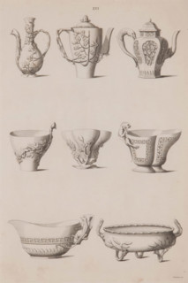 Plate XVI, Designs of Buildings, Furniture, Clothes, Machinery, and Implements of the Chinese, 1757. Creator: William Chambers.