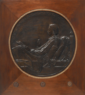 Robert Louis Stevenson, 1887-1888. Creator: Augustus Saint-Gaudens.