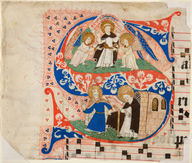 Illuminated Letter S from an Antiphon, about 1450. Creator: Unknown.