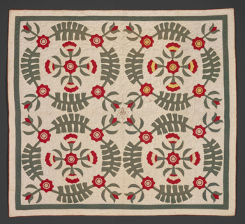 Quilt, late 1800s. Creator: Virginia E. Hicks.