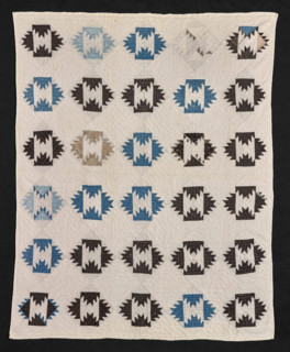 Quilt (Four Flames), 1880s. Creator: Margaret T. Goff Johnson.