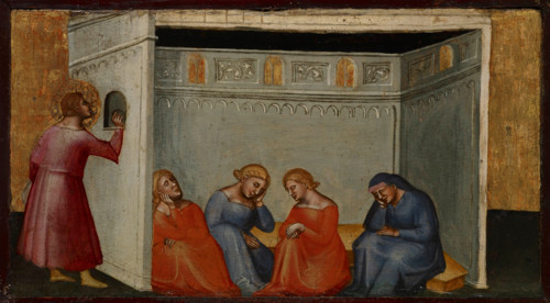 Scene from the Legend of St Nicholas, about 1400-1410. Creator: Bicci di Lorenzo.