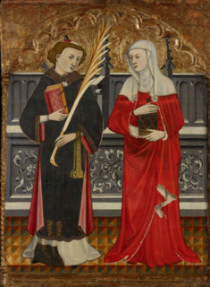 St Stephen and St Mary Magdalene, about 1410. Creator: Pere Vall.
