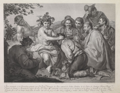 Bacchus, 18th-19th centuries. Creators: Diego Velasquez, Manuel Salvador Carmona.