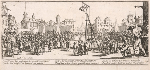 L'Estrapade (The Strapado), 1633. Creator: Jacques Callot.