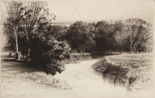 Sunset in Ireland, 1863. Creator: Francis Seymour Haden.
