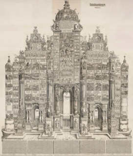 Triumphal Arch of Emperor Maximilian I, 1515-1517, printed 1799. Creators: Albrecht Durer, Albrecht Altdorfer, Hans Springinklee, Wolf Traut.