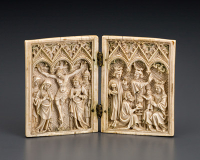 Diptych: Crucifixion and Epiphany, 1375-1400. Creator: Unknown.