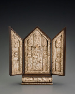 Virgin and Child Flanked by Angels, date unknown. Creator: Unknown.
