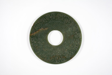 Ceremonial jade disc, about 100 BC. Creator: Unknown.