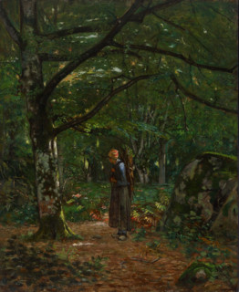 In Fontainebleau Woods (Fontainebleau Forest), 1873. Creator: John Washington Love.