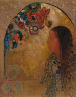 The Gothic Window, 1900. Creator: Odilon Redon.