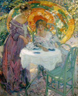 Afternoon Tea, 1910. Creator: Richard Emile Miller.