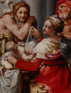 The Holy Family with Saint John the Baptist, about 1550-1560. Creator: Nosadella.