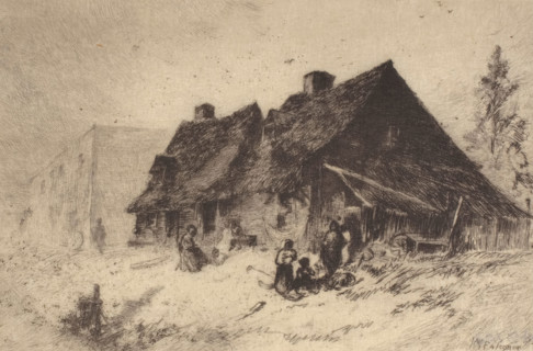 Negro's Huts at Wilmington, N. C., 1880. Creator: John Mackie Falconer.