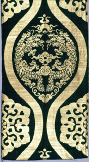 Buddhist Temple Furnishing Fabric, Fragment, third quarter of 19th century. Creator: Unknown.