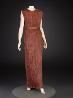 Dress With Belt, 1930s-1940s. Creator: Mariano Fortuny y Madrazo.