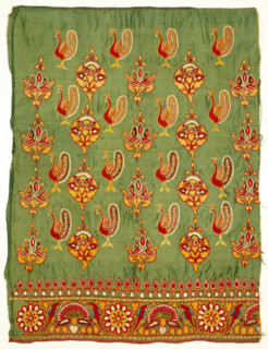 Skirt Fragment; Ghagharapat, mid-19th century. Creator: Unknown.