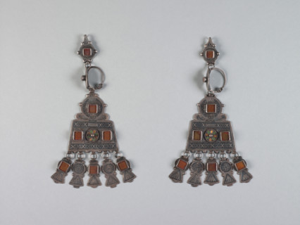 Pair of Woman's Earrings, 1900-1920. Creator: Unknown.