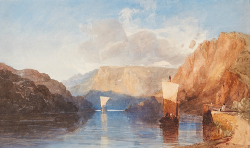 Blasting St. Vincent's Rock, Clifton, about 1830. Creator: John Sell Cotman.
