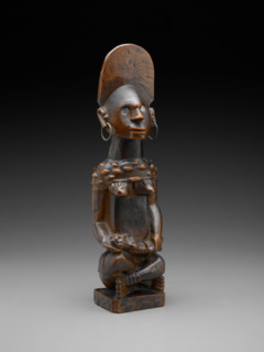 Female figure with child (Phemba), late 19th century - early 20th century. Creator: Unknown.